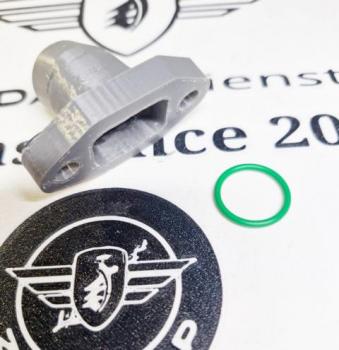 Preview: Zündapp Bergsteiger Ansaugstutzen M50 (Bing 1/16/74A & 1/16/65A) - 247-​04.101 aus ASA-GRAU